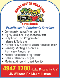 Mount Hutton Child Care Centre & Pre-school - Sunshine Coast Child Care 1