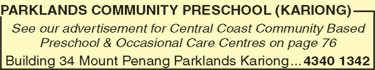 Parklands Community Preschool (Kariong) - Sunshine Coast Child Care 2
